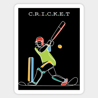 Cricket Sport Magnet